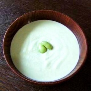 美味しいヘルシー★枝豆の緑色スープ